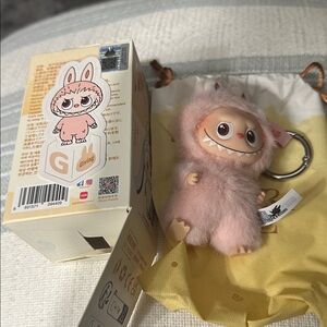 “G” Pin For Love Series (A-M) pink  Labubu.New.Box opened to verify.